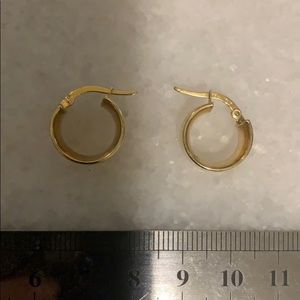 9ct gold hoop earrings
